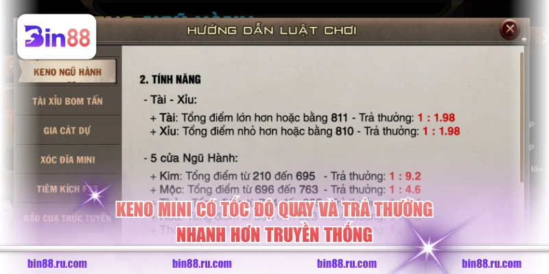 Quay Số Với Keno Mini Để Có Cơ Hội Nhận Thưởng Tiền Tỷ - GELUJO