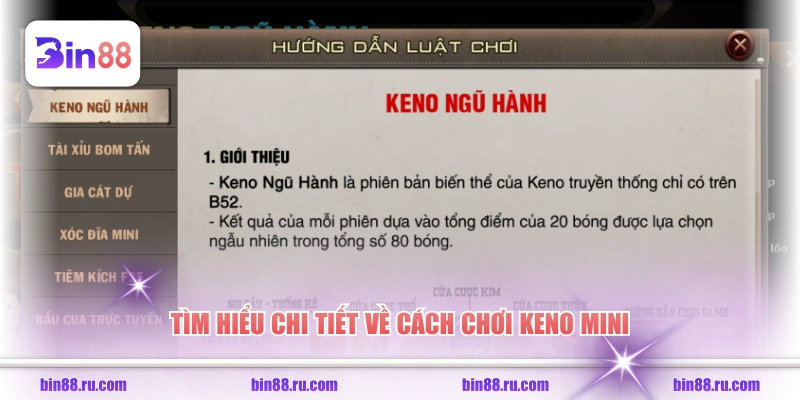 Quay Số Với Keno Mini Để Có Cơ Hội Nhận Thưởng Tiền Tỷ - GELUJO