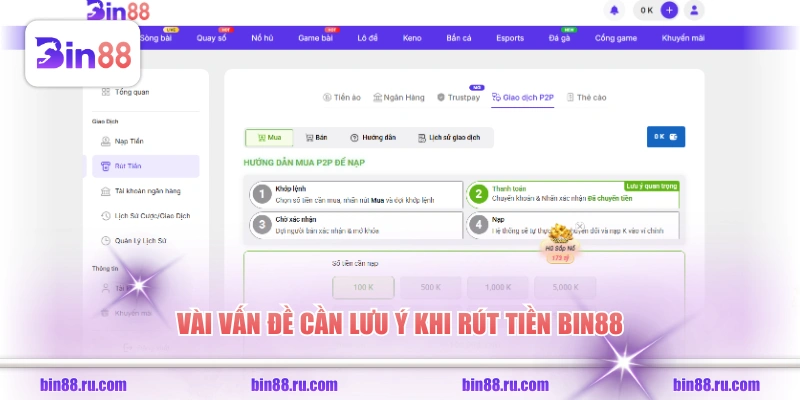 Rút Tiền BIN88 Với 3 Phương Thức Giao Dịch An Toàn - GELUJO